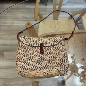 Woven Multicolor Shoulder Bag